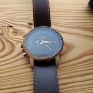 MVMT Men's watch Genuine brown leather